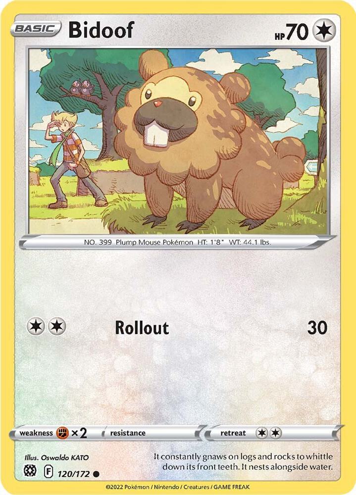Bidoof 120/172 (SWSH09: Brilliant Stars)  | Good Games Adelaide SA