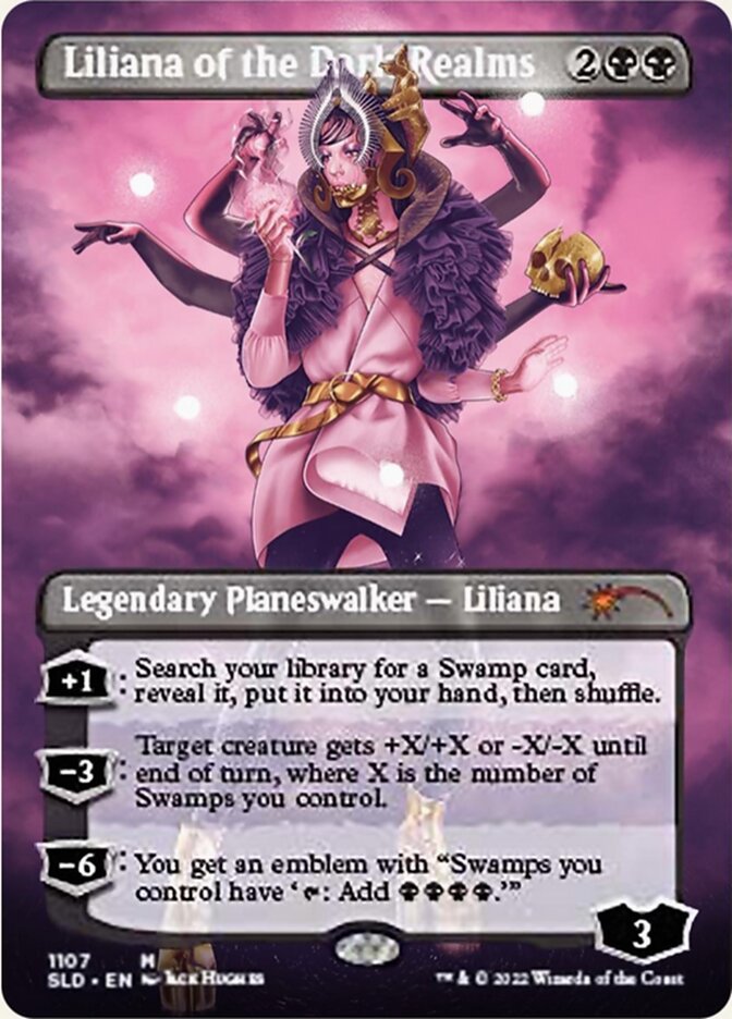 Liliana of the Dark Realms (Borderless) [Secret Lair Drop Series] | Good Games Adelaide SA