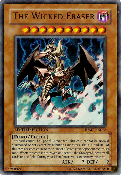 The Wicked Eraser [JUMP-EN016] Ultra Rare | Good Games Adelaide SA