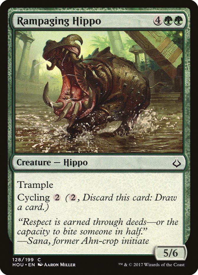Rampaging Hippo 128 (Hour of Devastation)  - Foil | Good Games Adelaide SA