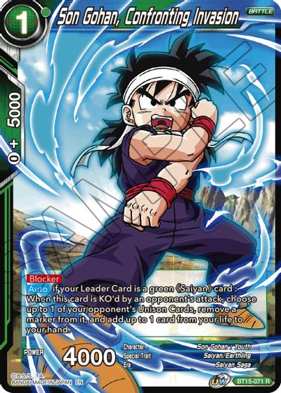 Son Gohan, Confronting Invasion [BT15-071] | Good Games Adelaide SA