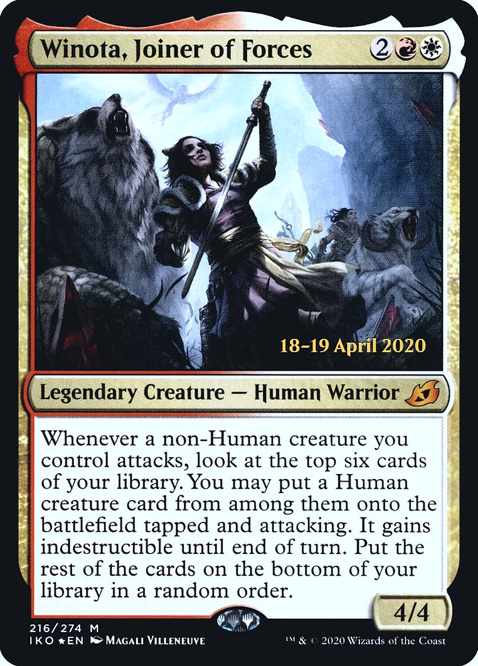 Winota, Joiner of Forces  [Ikoria: Lair of Behemoths Prerelease Promos] | Good Games Adelaide SA