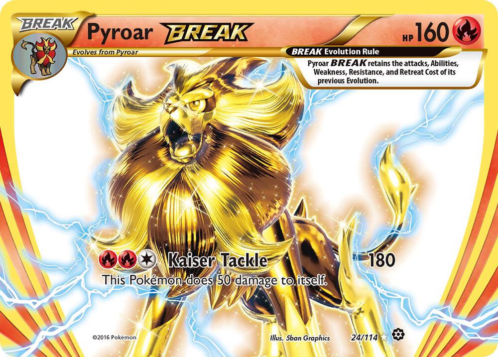Pyroar BREAK 24/114 (XY - Steam Siege)  - Holofoil | Good Games Adelaide SA