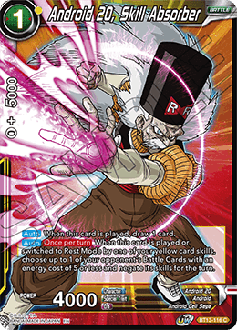 Android 20, Skill Absorber (Common) [BT13-116] | Good Games Adelaide SA