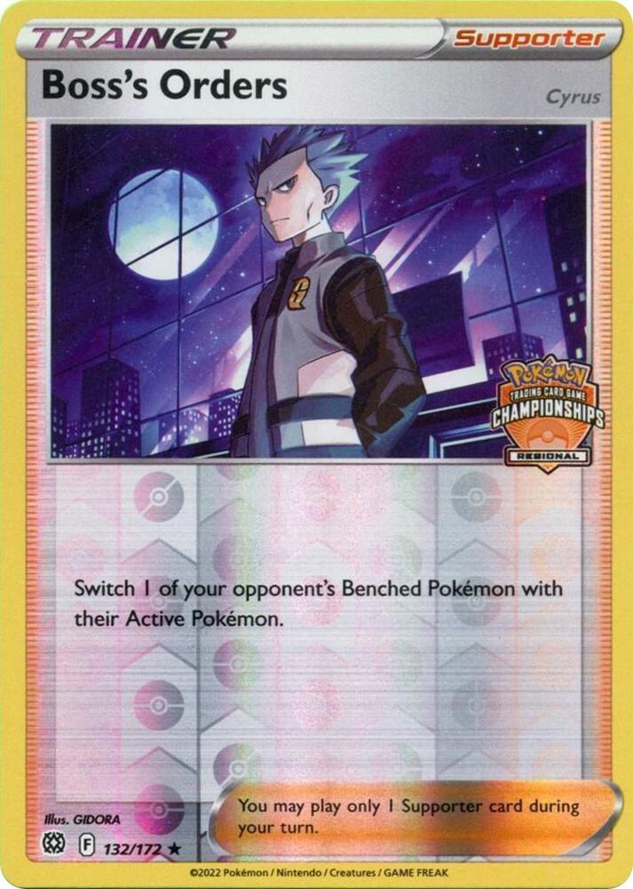 Boss's Orders Regional Championships 132/172 (League & Championship Cards)  - Reverse Holofoil | Good Games Adelaide SA