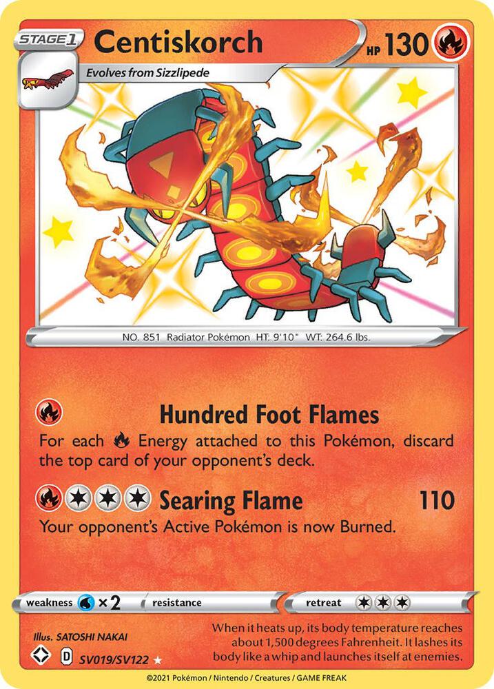 Centiskorch SV019/SV122 (Shining Fates: Shiny Vault)  - Holofoil | Good Games Adelaide SA
