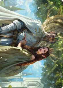 Aragorn and Arwen Wed Art Card 33 (Art Series: Universes Beyond: The Lord of the Rings: Tales of Middle-earth)  | Good Games Adelaide SA
