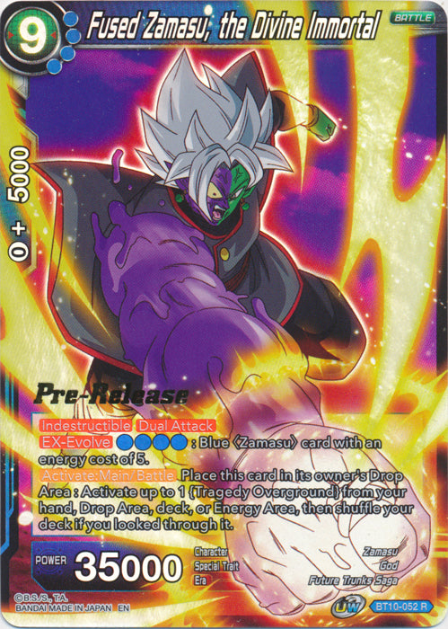 Fused Zamasu, the Divine Immortal (BT10-052) [Rise of the Unison Warrior Prerelease Promos] | Good Games Adelaide SA