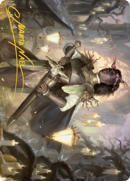 Sungold Sentinel Art Card (Gold-Stamped Signature) [Innistrad: Midnight Hunt Art Series] | Good Games Adelaide SA