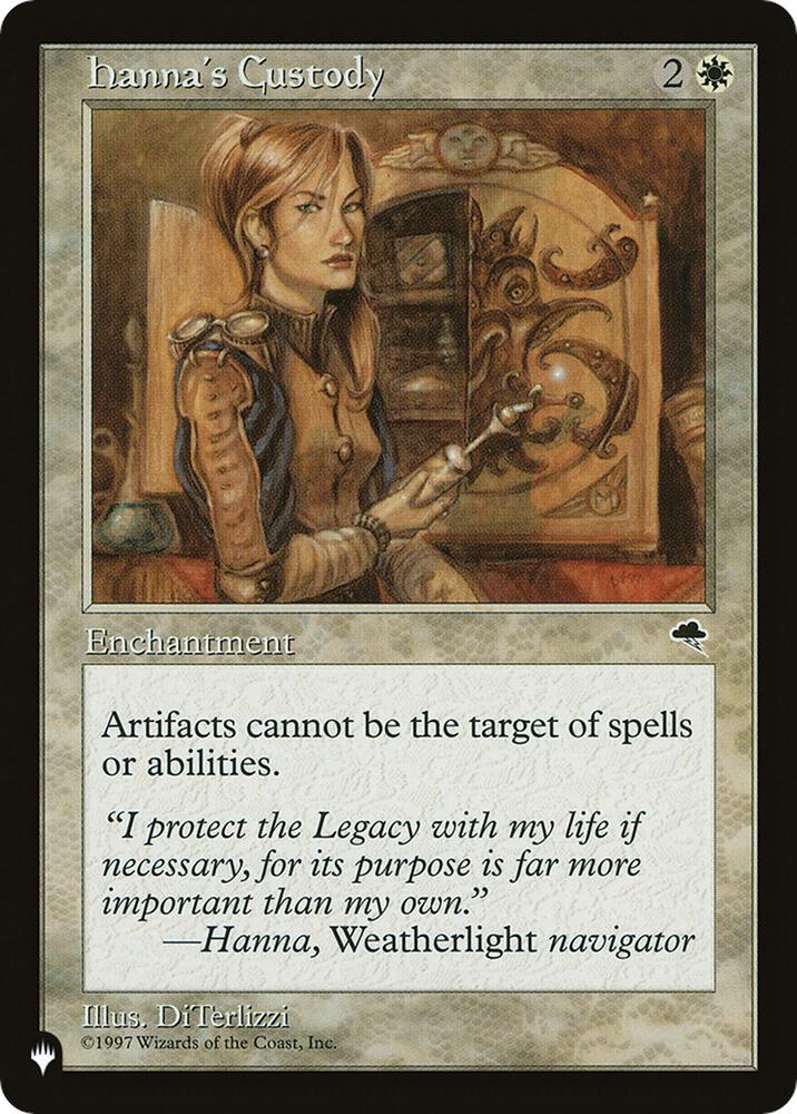 Hannas Custody  (The List Reprints)  | Good Games Adelaide SA