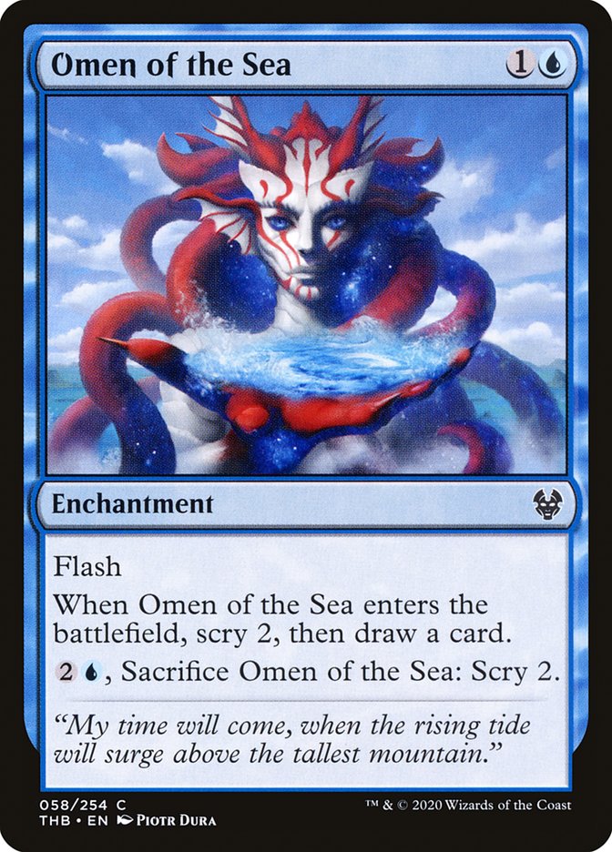 Omen of the Sea 58 (Theros Beyond Death)  - Foil | Good Games Adelaide SA