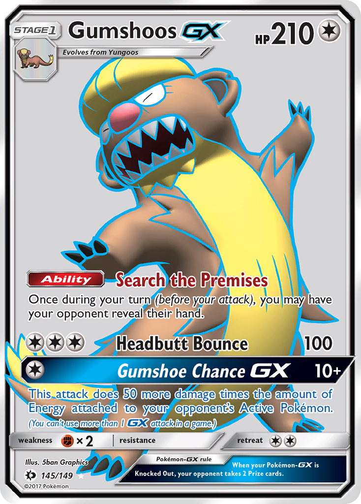 Gumshoos GX (145/149) [Sun & Moon: Base Set] | Good Games Adelaide SA