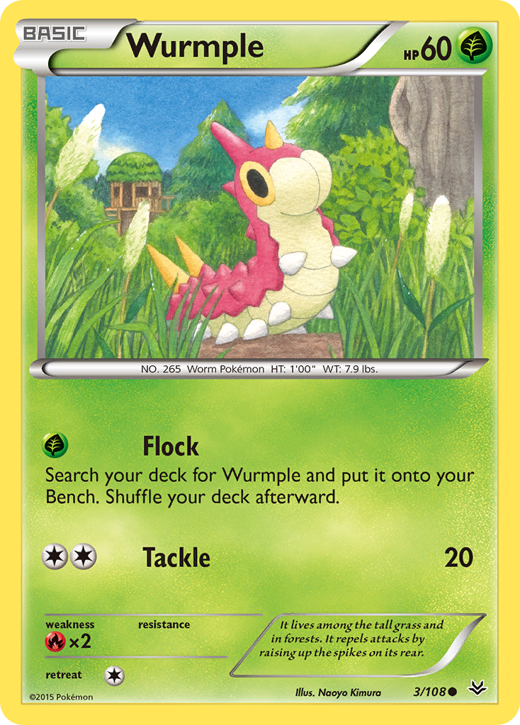 Wurmple (3/108) [XY: Roaring Skies] | Good Games Adelaide SA