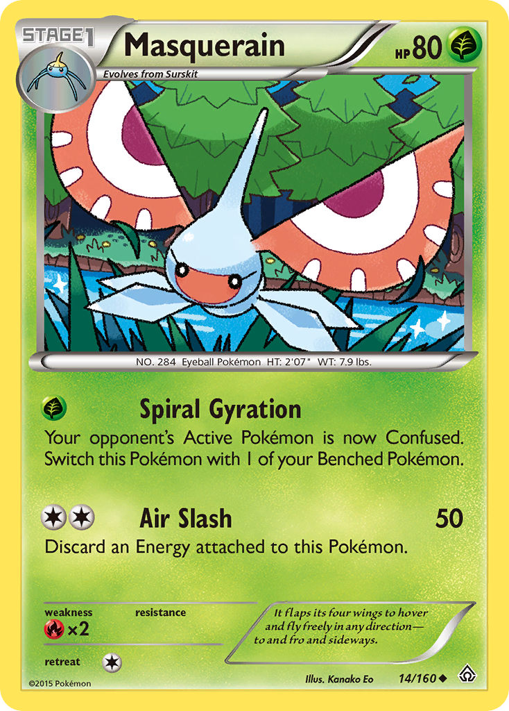 Masquerain (14/160) [XY: Primal Clash] | Good Games Adelaide SA