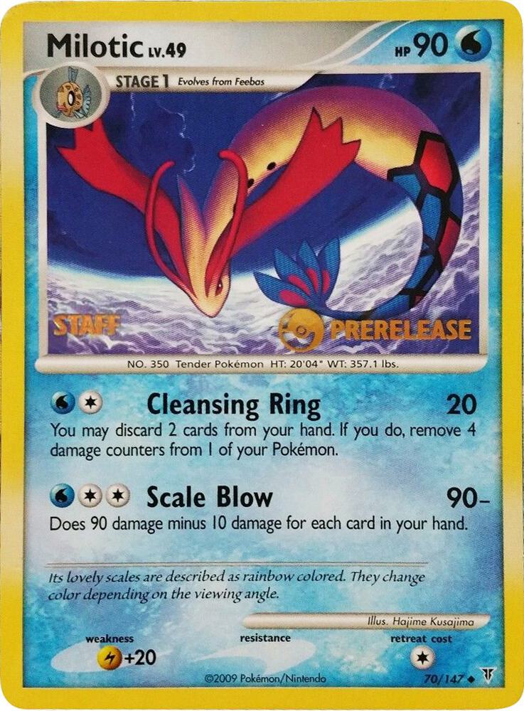 Milotic Prerelease Staff 70/147 (Nintendo Promos)  | Good Games Adelaide SA