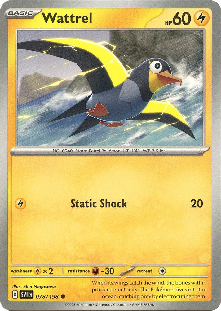 Wattrel 078/198 (SV01: Scarlet & Violet Base Set)  | Good Games Adelaide SA