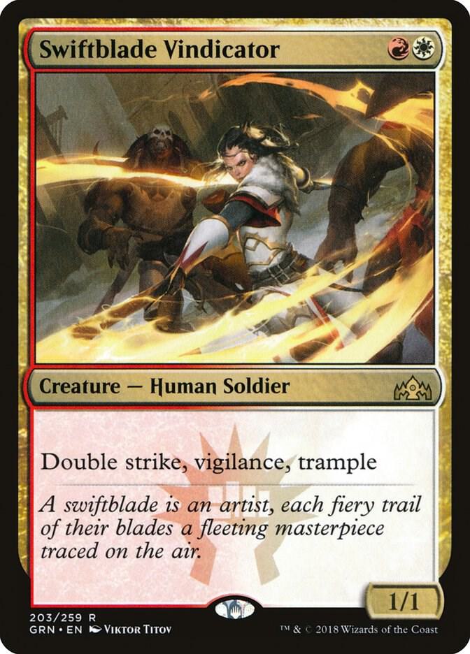 Swiftblade Vindicator 203 (Guilds of Ravnica)  - Foil | Good Games Adelaide SA