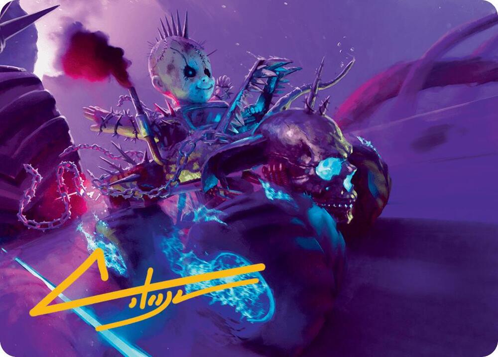 Pactdoll Terror Art Card Gold Stamped Signature 21 (Art Series: Aetherdrift)  | Good Games Adelaide SA