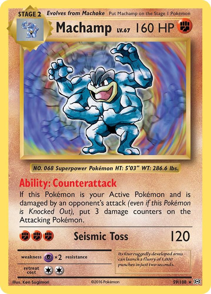 Machamp 59/108 (XY - Evolutions)  - Holofoil | Good Games Adelaide SA