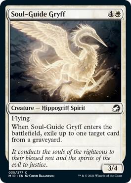 Soul Guide Gryff 35 (Innistrad: Midnight Hunt)  - Foil | Good Games Adelaide SA