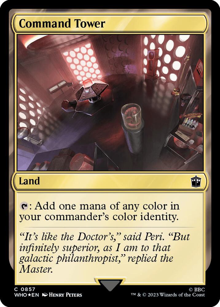 Command Tower 857 (Universes Beyond: Doctor Who)  - Foil | Good Games Adelaide SA
