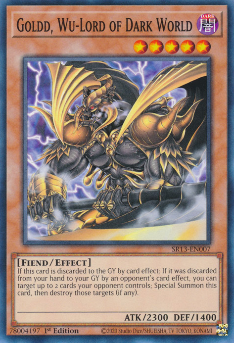Goldd, Wu-Lord of Dark World [SR13-EN007] Common | Good Games Adelaide SA