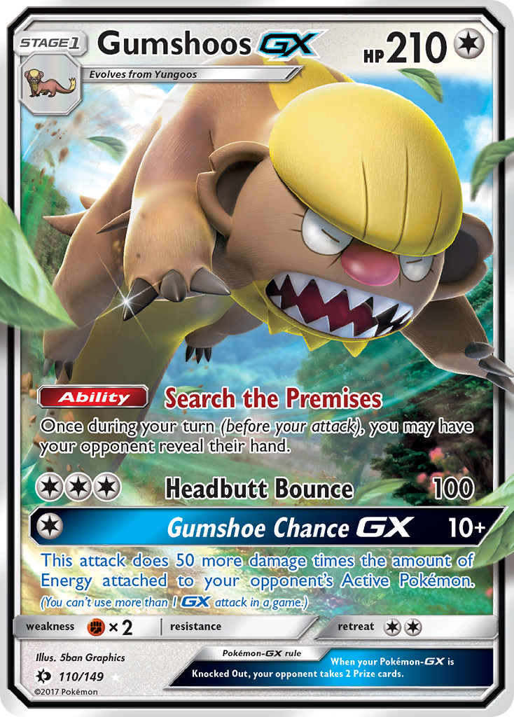Gumshoos GX (110/149) [Sun & Moon: Base Set] | Good Games Adelaide SA