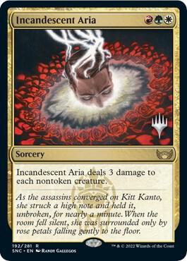 Incandescent Aria 192 (Promo Pack: Streets of New Capenna)  - Foil | Good Games Adelaide SA
