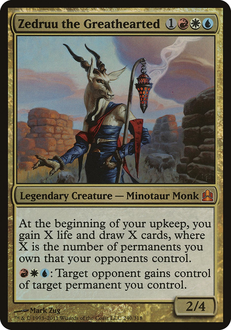 Zedruu the Greathearted (Oversized) [Commander 2011 Oversized] | Good Games Adelaide SA