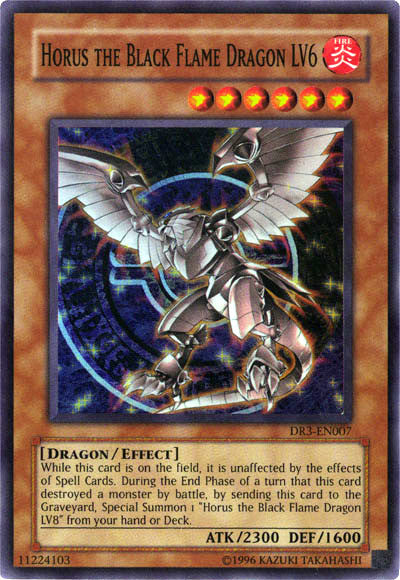 Horus the Black Flame Dragon LV6 [DR3-EN007] Super Rare | Good Games Adelaide SA
