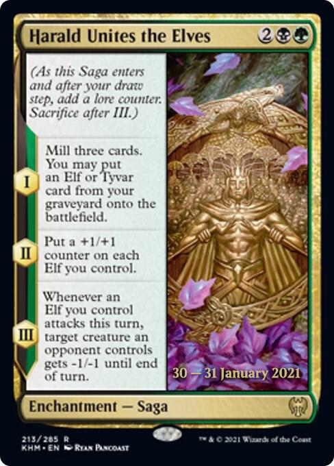 Harald Unites the Elves 213 (Prerelease Cards)  - Foil | Good Games Adelaide SA