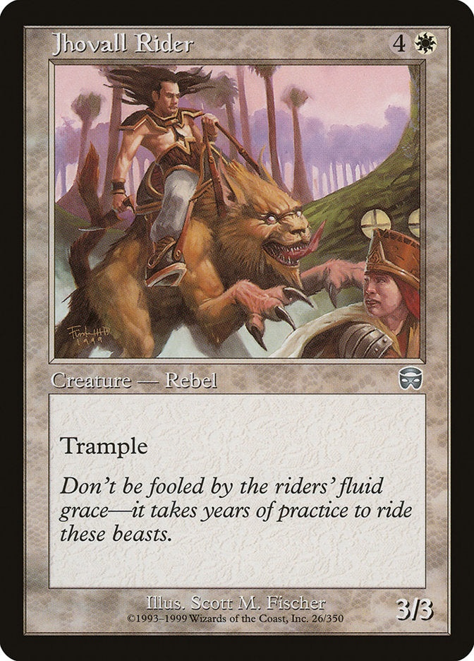 Jhovall Rider 26 (Mercadian Masques)  - Foil | Good Games Adelaide SA