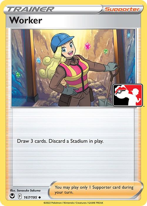 Worker Series 4 167/195 (Prize Pack Series Cards)  - Holofoil | Good Games Adelaide SA