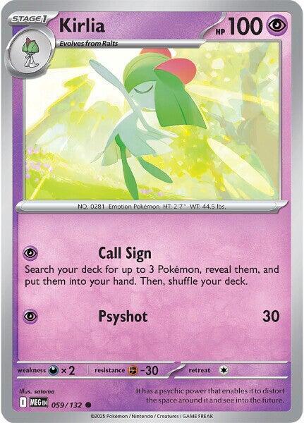 Kirlia 059/132 (ME01: Mega Evolution)  | Good Games Adelaide SA