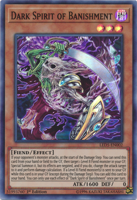 Dark Spirit of Banishment [LED5-EN002] Super Rare | Good Games Adelaide SA