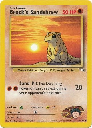 Brock's Sandshrew (72/132) [Gym Heroes Unlimited] | Good Games Adelaide SA