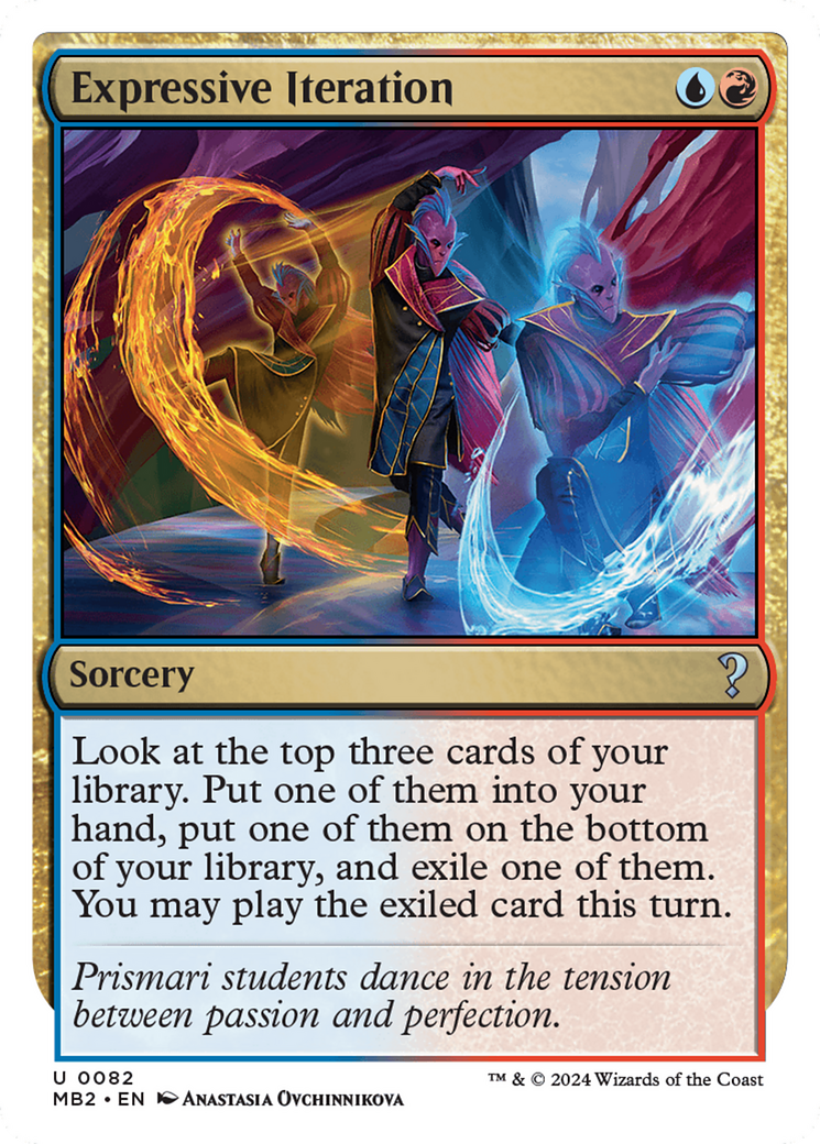 Expressive Iteration (White Border) [Mystery Booster 2] | Good Games Adelaide SA