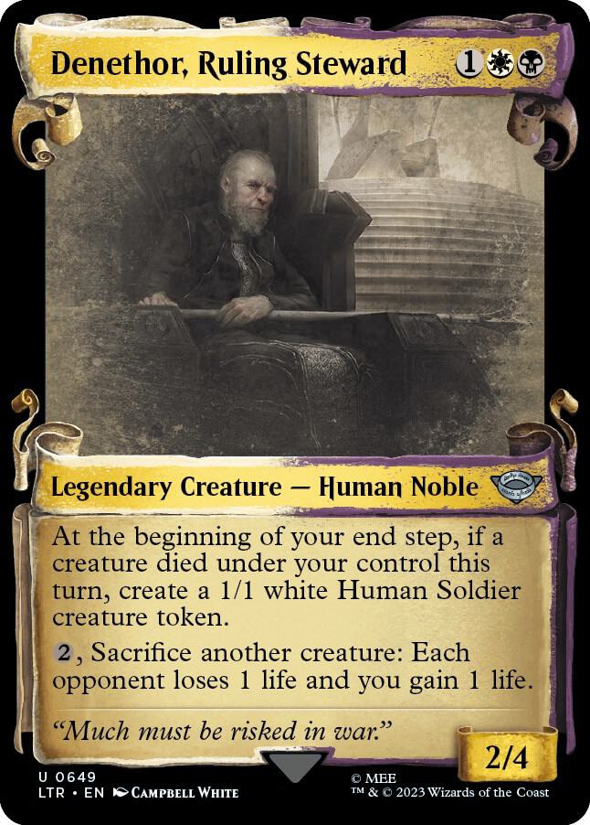Denethor, Ruling Steward 649 (Universes Beyond: The Lord of the Rings: Tales of Middle-earth)  - Showcase Scroll | Good Games Adelaide SA