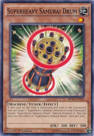 Superheavy Samurai Drum [MP16-EN110] Common | Good Games Adelaide SA