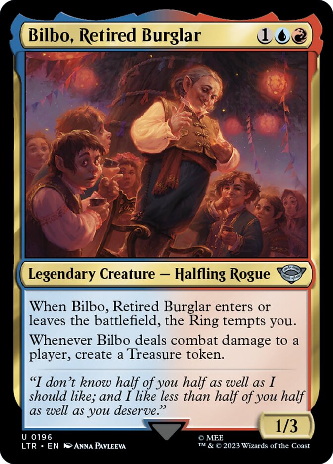Bilbo, Retired Burglar 196 (Universes Beyond: The Lord of the Rings: Tales of Middle-earth)  - Foil | Good Games Adelaide SA