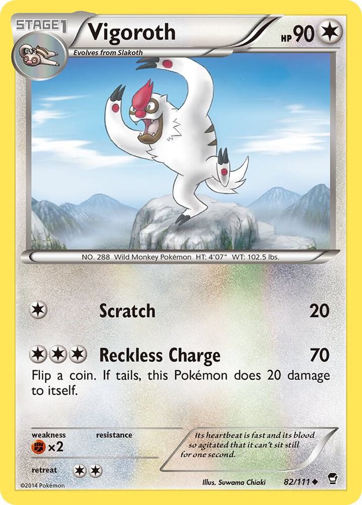 Vigoroth 82/111 (XY - Furious Fists)  | Good Games Adelaide SA