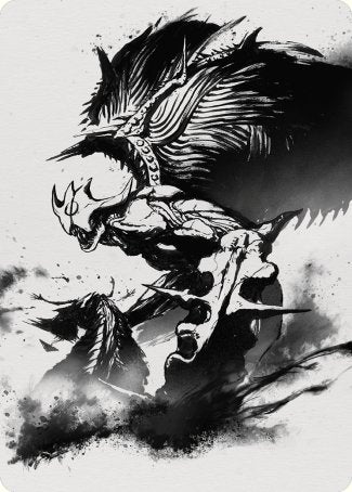 Phyrexian Vindicator 2 Art Card [Phyrexia: All Will Be One Art Series] | Good Games Adelaide SA