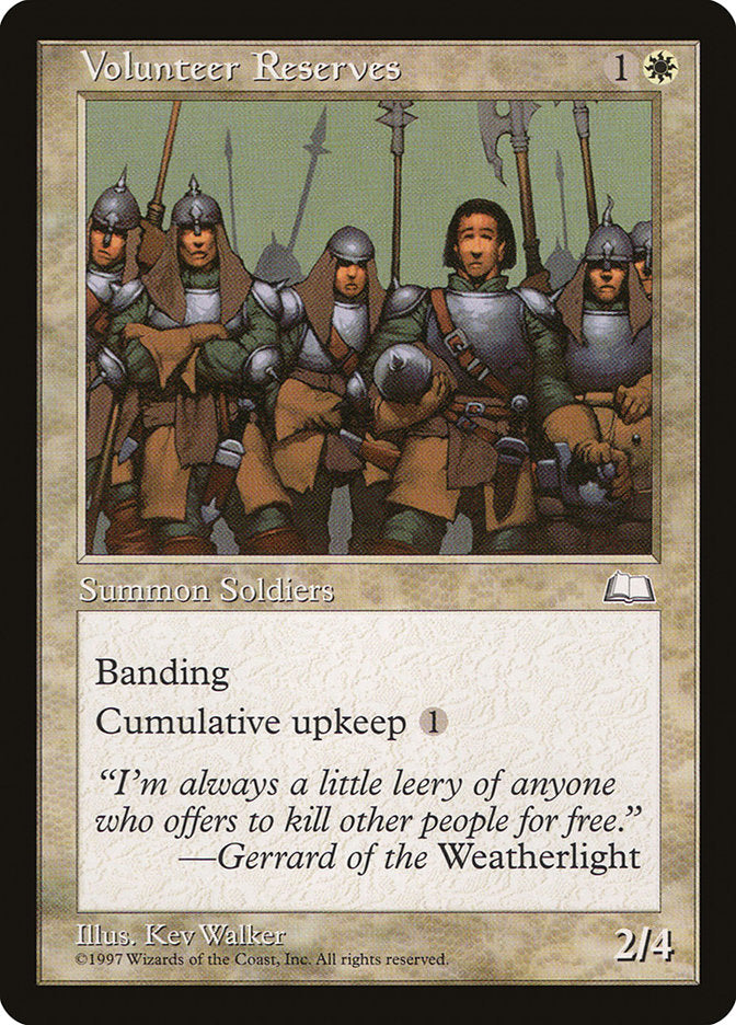 Volunteer Reserves  (Weatherlight)  | Good Games Adelaide SA