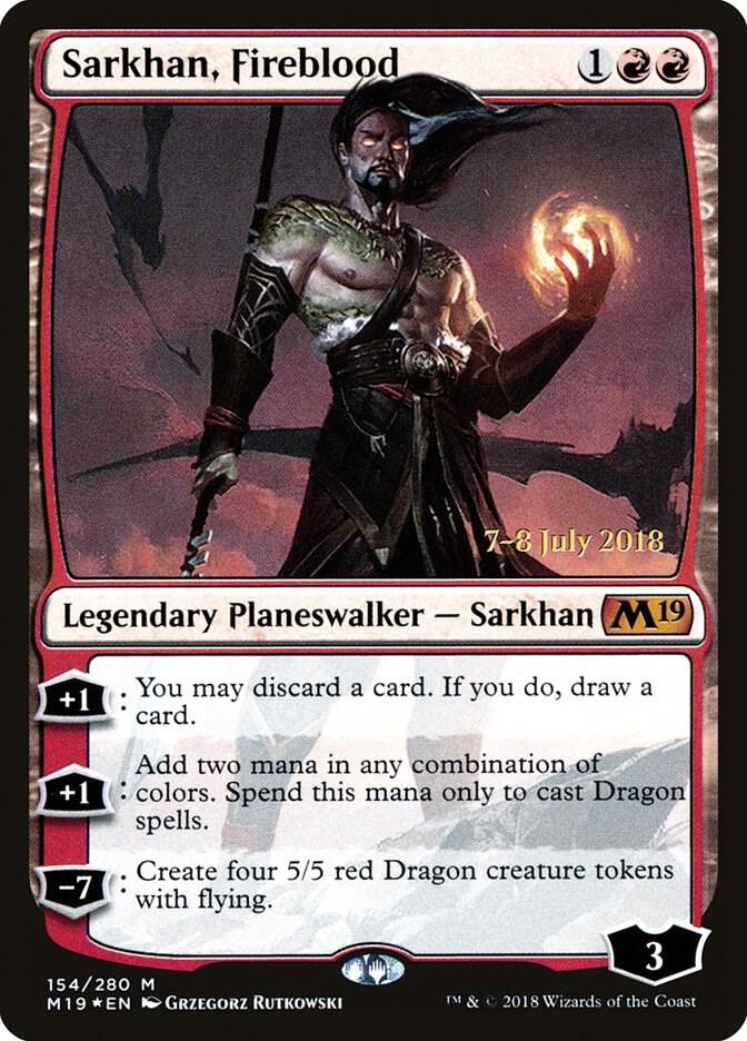 Sarkhan Fireblood 154 (Prerelease Cards)  - Foil | Good Games Adelaide SA