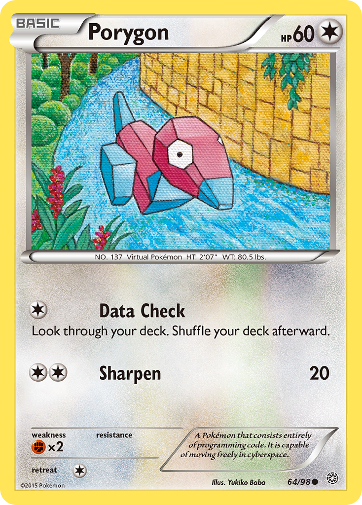Porygon (64/98) [XY: Ancient Origins] | Good Games Adelaide SA