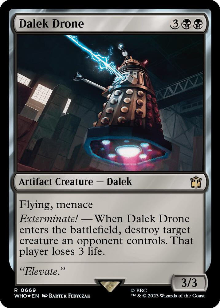 Dalek Drone 669 (Universes Beyond: Doctor Who)  - Foil | Good Games Adelaide SA