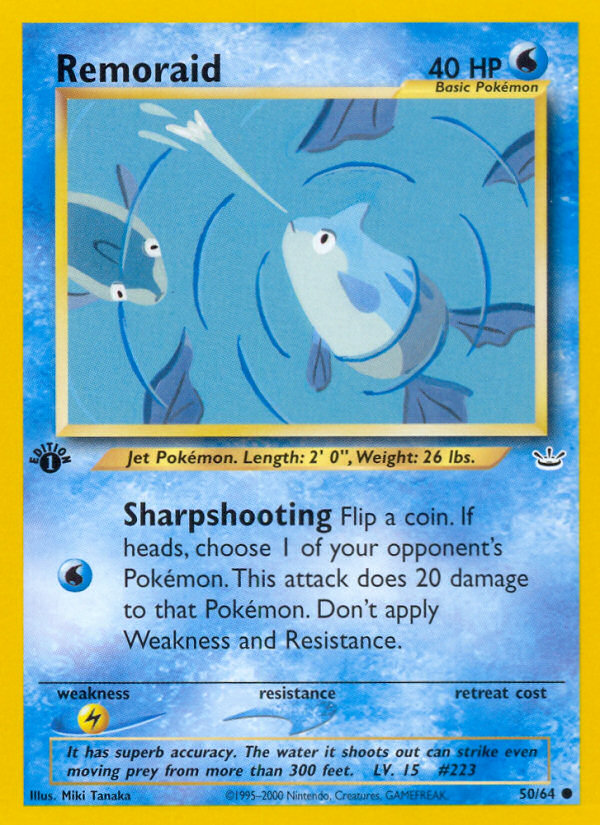 Remoraid (50/64) [Neo Revelation 1st Edition] | Good Games Adelaide SA