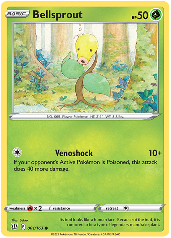 Bellsprout (001/163) [Sword & Shield: Battle Styles] | Good Games Adelaide SA