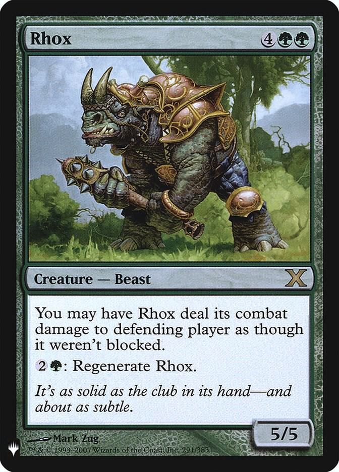 Rhox 291 (The List Reprints)  - Foil | Good Games Adelaide SA