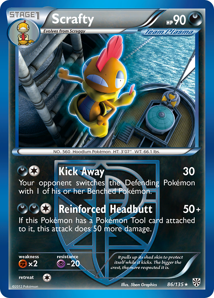 Scrafty (86/135) [Black & White: Plasma Storm] | Good Games Adelaide SA